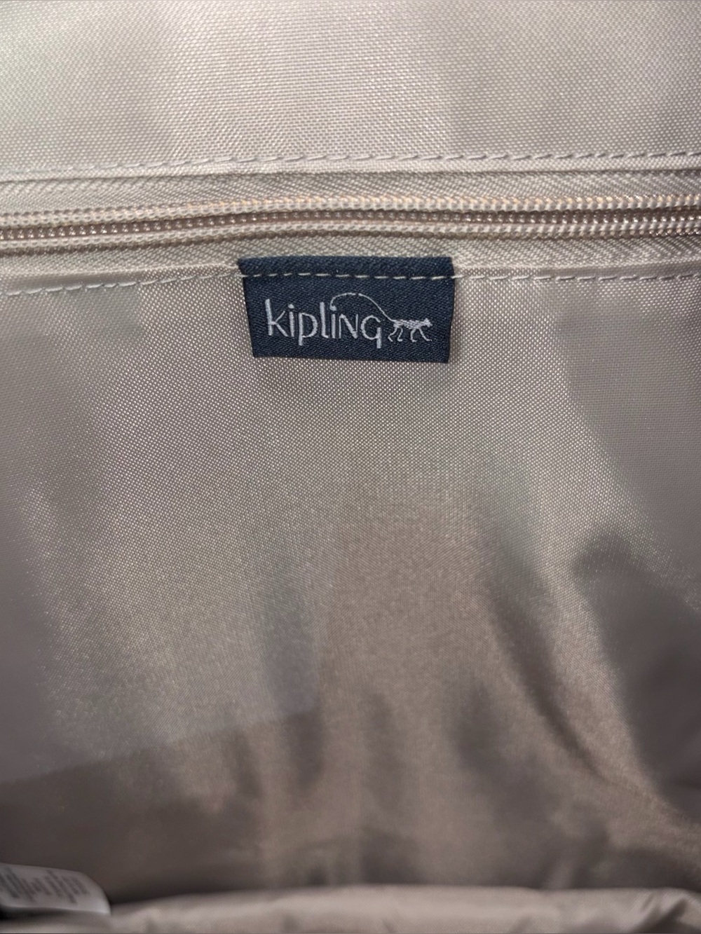 Kipling Challenger Nylon Backpack Navy Blue Laptop Travel Carry On - Picture 8 of 9
